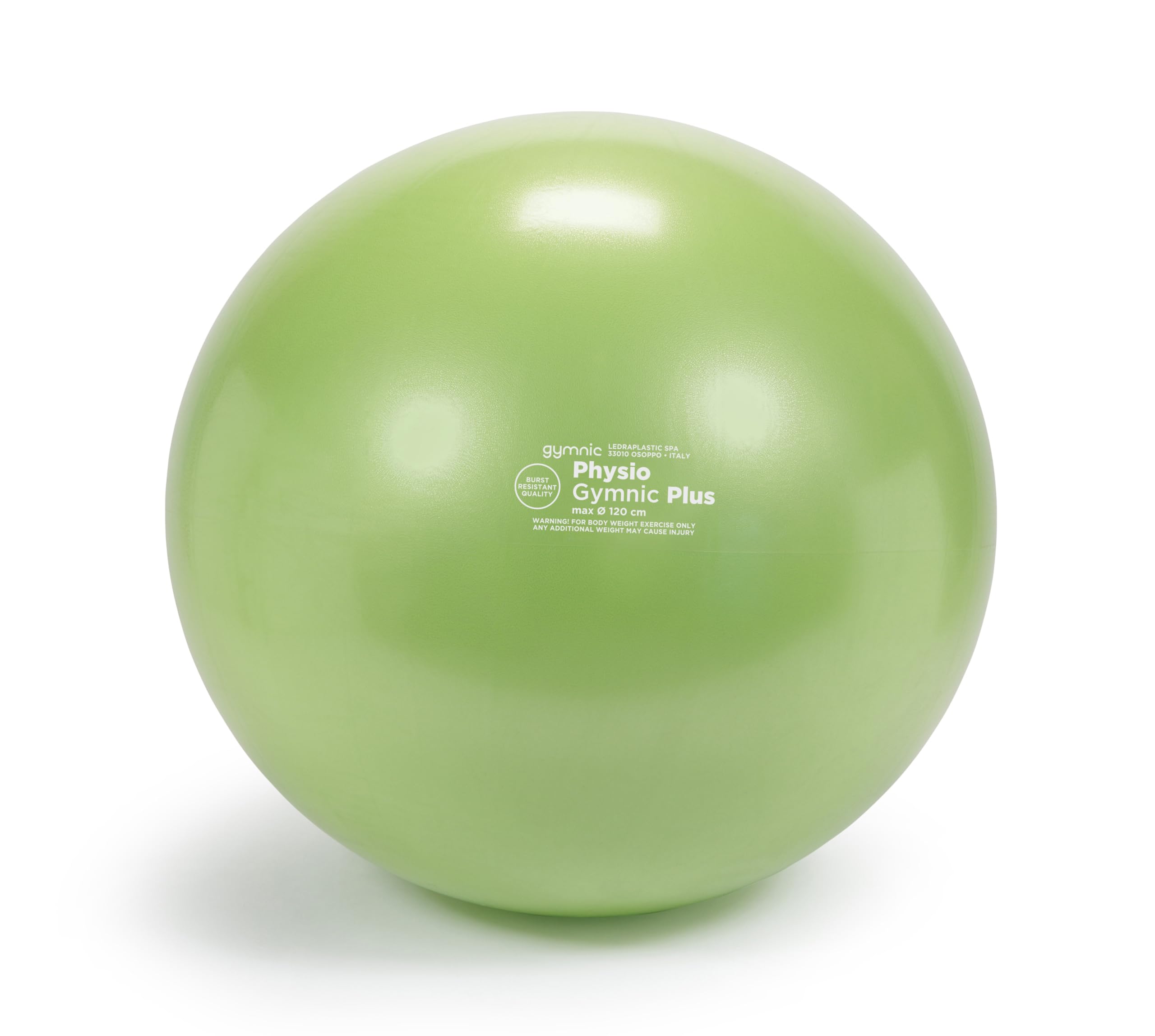 GYMNIC Physio Plus Palla gonfiabile antiscoppio per fisioterapia e riabilitazione, ideale per esercizi di equilibrio, coordinazione e attività di gruppo