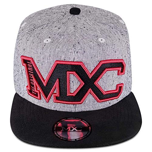 Boné MXC BRASIL Aba Reta Snapback Ajustável Tamanho:Único;Cor:Cinza