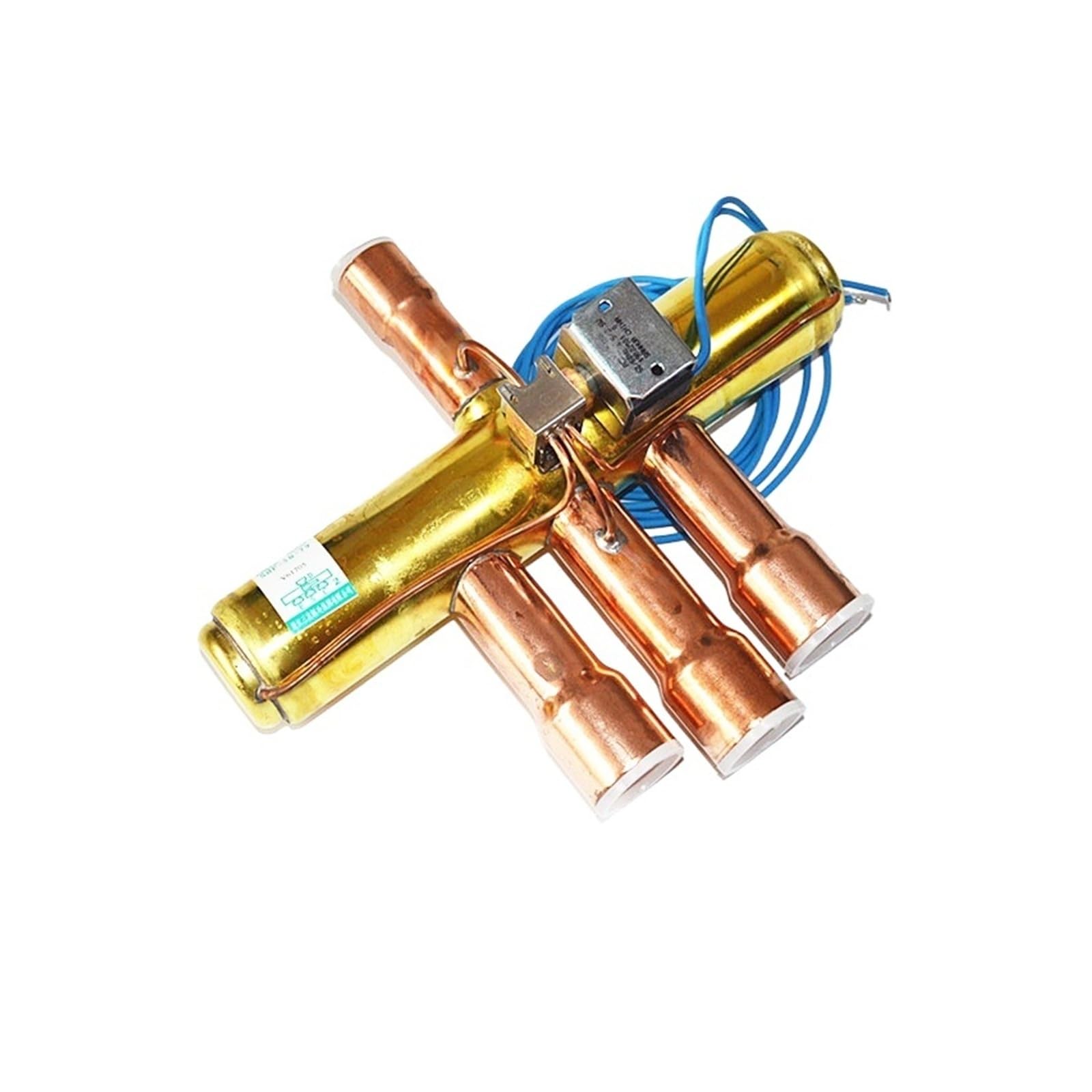 Genterun Shf-35A-67 Air Conditioning Four-Way Reversing Valve With Coil，Compatible For Sanhua， 10-20P Air Energy Heat Pump 4 Way Valve(Shf-35A-67)