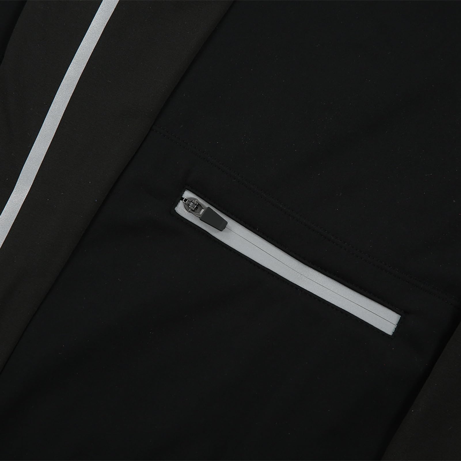 Chaqueta de Ciclismo Impermeable Reflectante a Prueba de Viento Cómoda Manga Larga para Deportes Al Aire Negro 1 X Ropa de Ciclismo