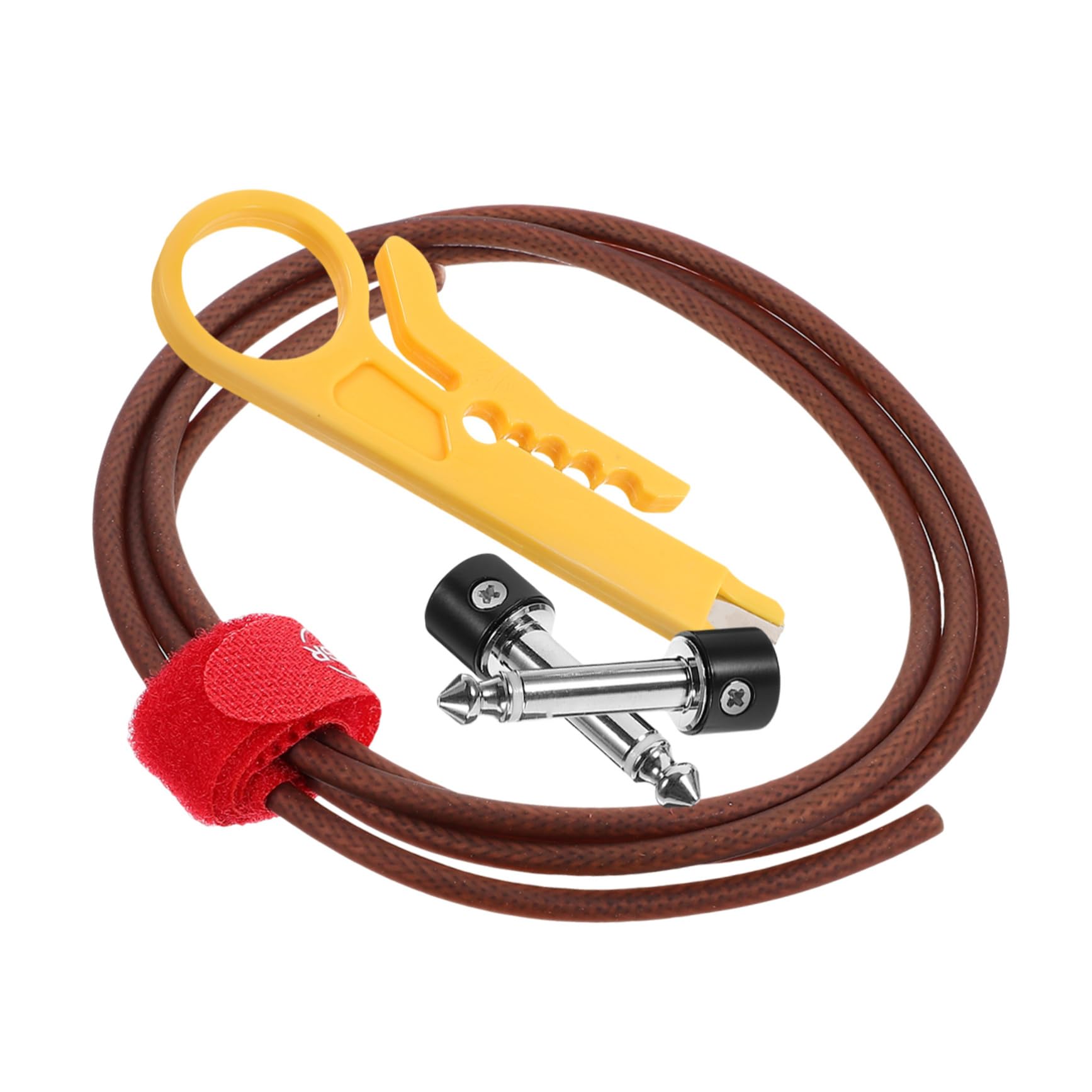 Yardwe 1 Set Portable Guitar Patch Cable Durable Noise Reduction Cord for Electric Guitars Bass Easy Installation Professional Performance for Street Performances Stages