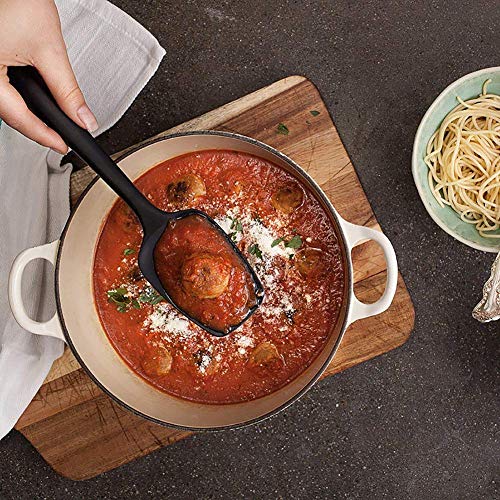 Image of Baskety Spatula Silicone Spatula Set Spatulas Silicone Heat Resistant 500F Rubber Spatula Seamless One Piece Non-Stick 4-Piece for Cooking Baking Mixing.|SPATULA-4A| (Black)