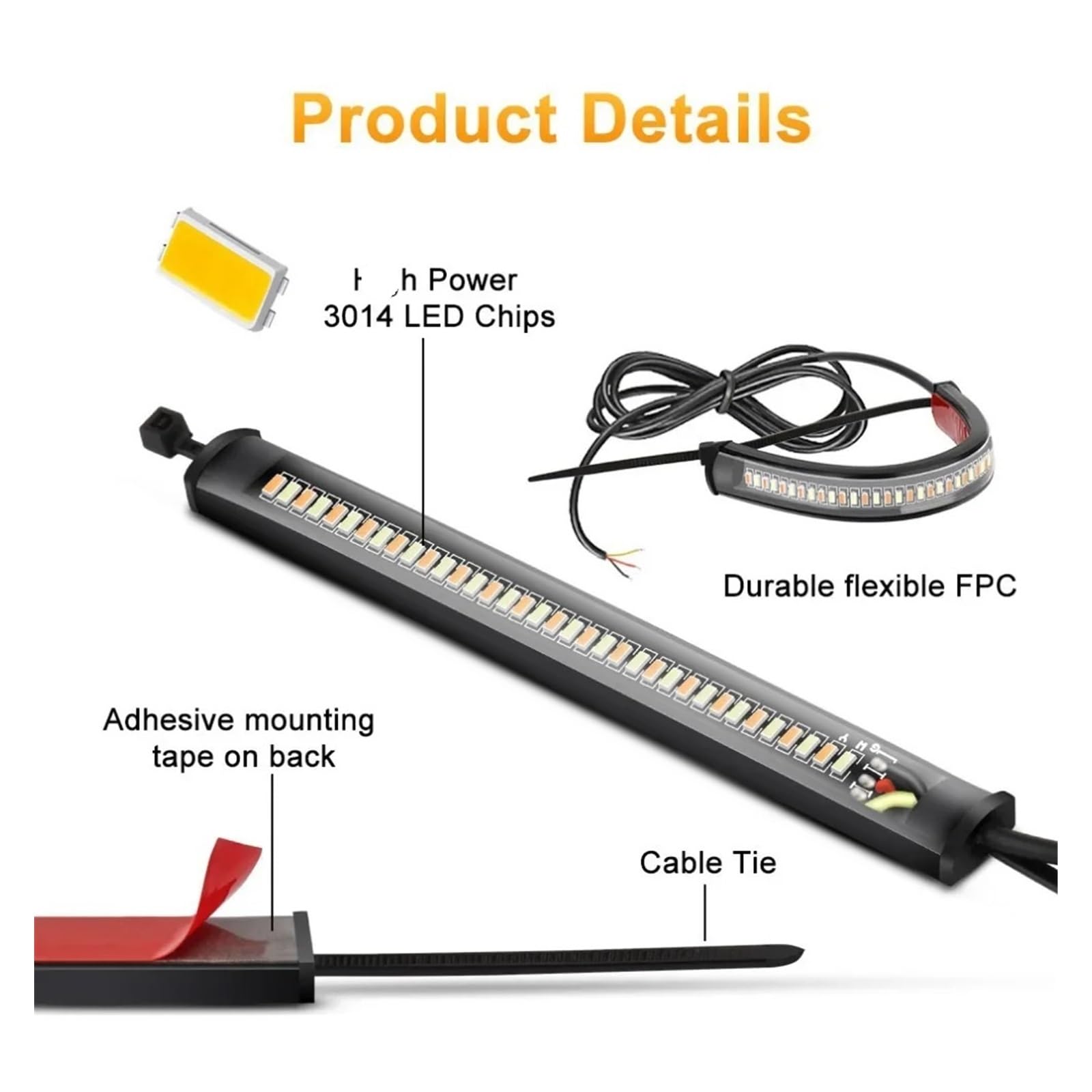 Indicatore di direzione per motocicletta a LED 12V DRL Indicatoris Motos