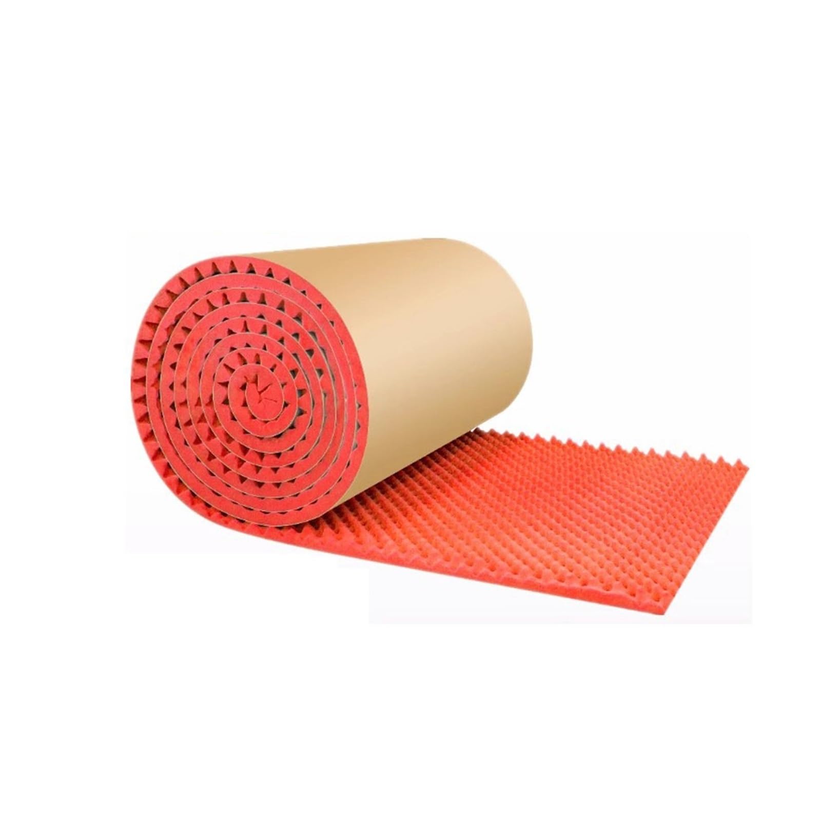 Espuma Insonorizante De Algodón Autoadhesiva De 3 Cm De Grosor, Paneles Acústicos For Cine En Casa, KTV Y Estudio.(Red,3m)