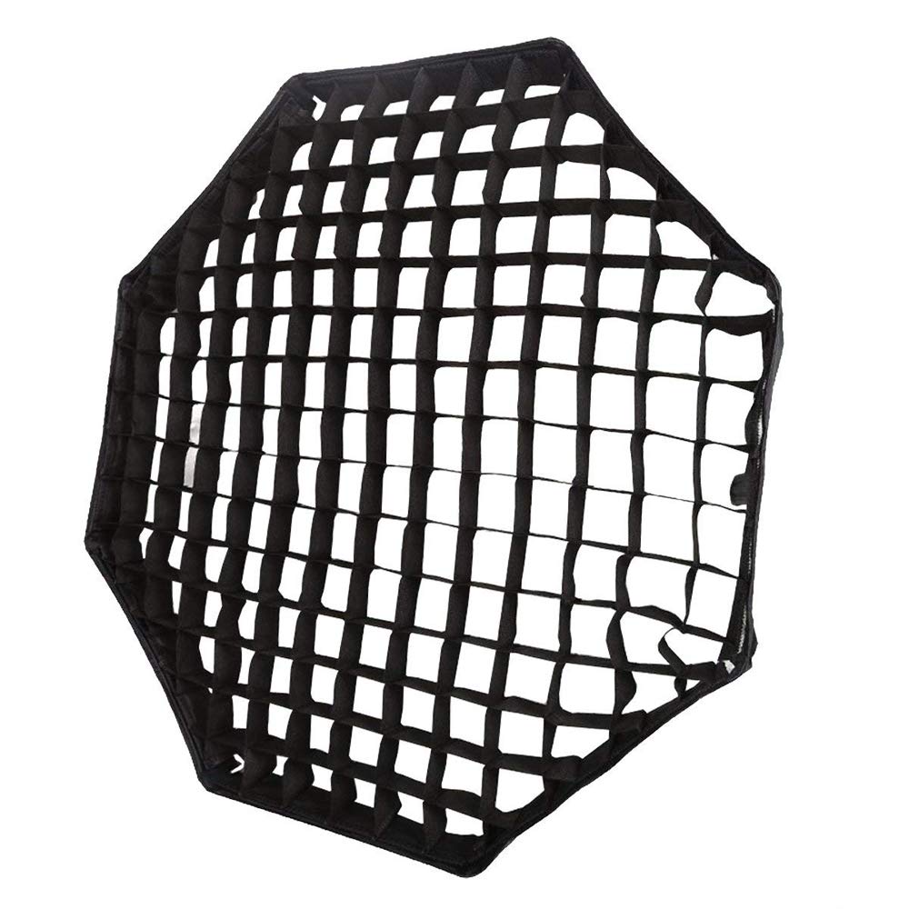 Boîte à lumière octogonale en maille nid d'abeille 90/65/55 cm compatible avec Triopo Oubao Neewer Octabox (65 cm)