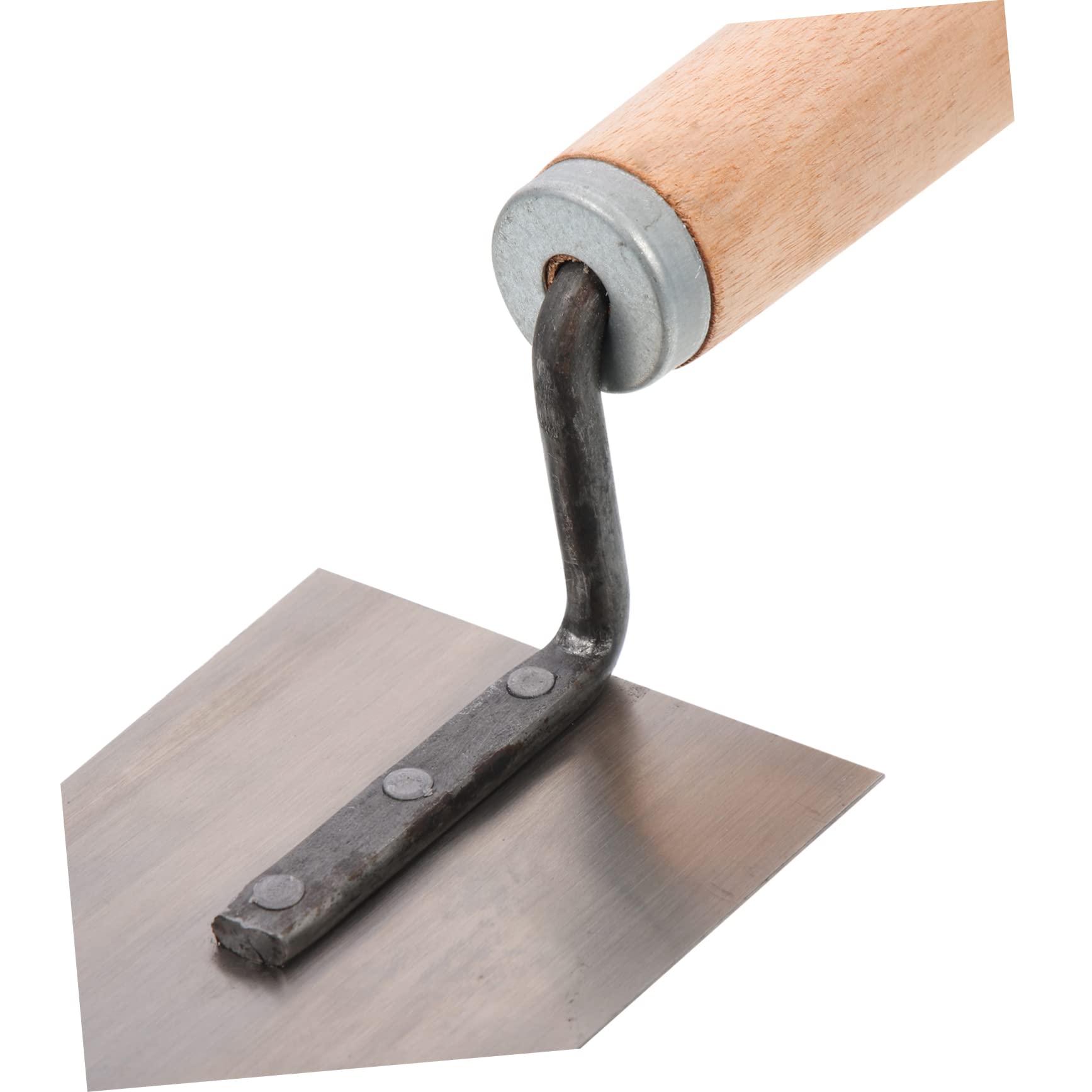 Cazzuola per Finitura in Acciaio Inox Manico in Legno, 5 Pezzi | Spatola Intonacatrice e Frattazzo per Intonaco, per Cemento e Gesso, Set Professionale Multiuso