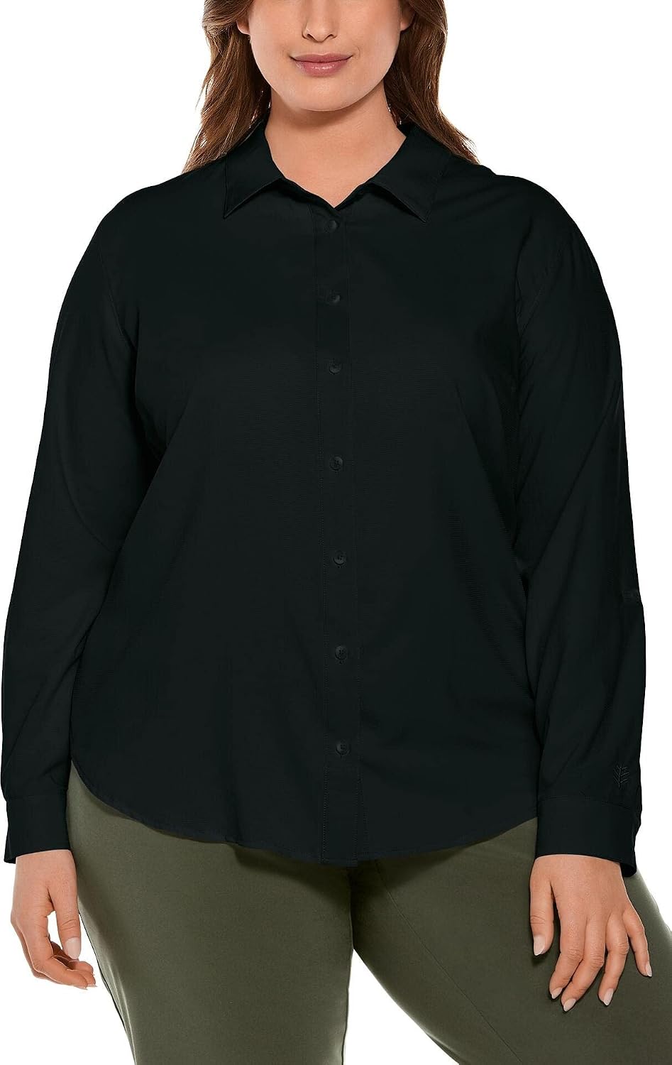 Women's Shirt with Roll-Up Sleeves - UPF 50+ Sun Protection - Hepburn