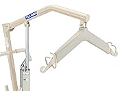 Vista 5 de Invacare Elevador hidráulico ligero para pacientes, blanco, capacidad de peso de 450 libras, 9805P, beige