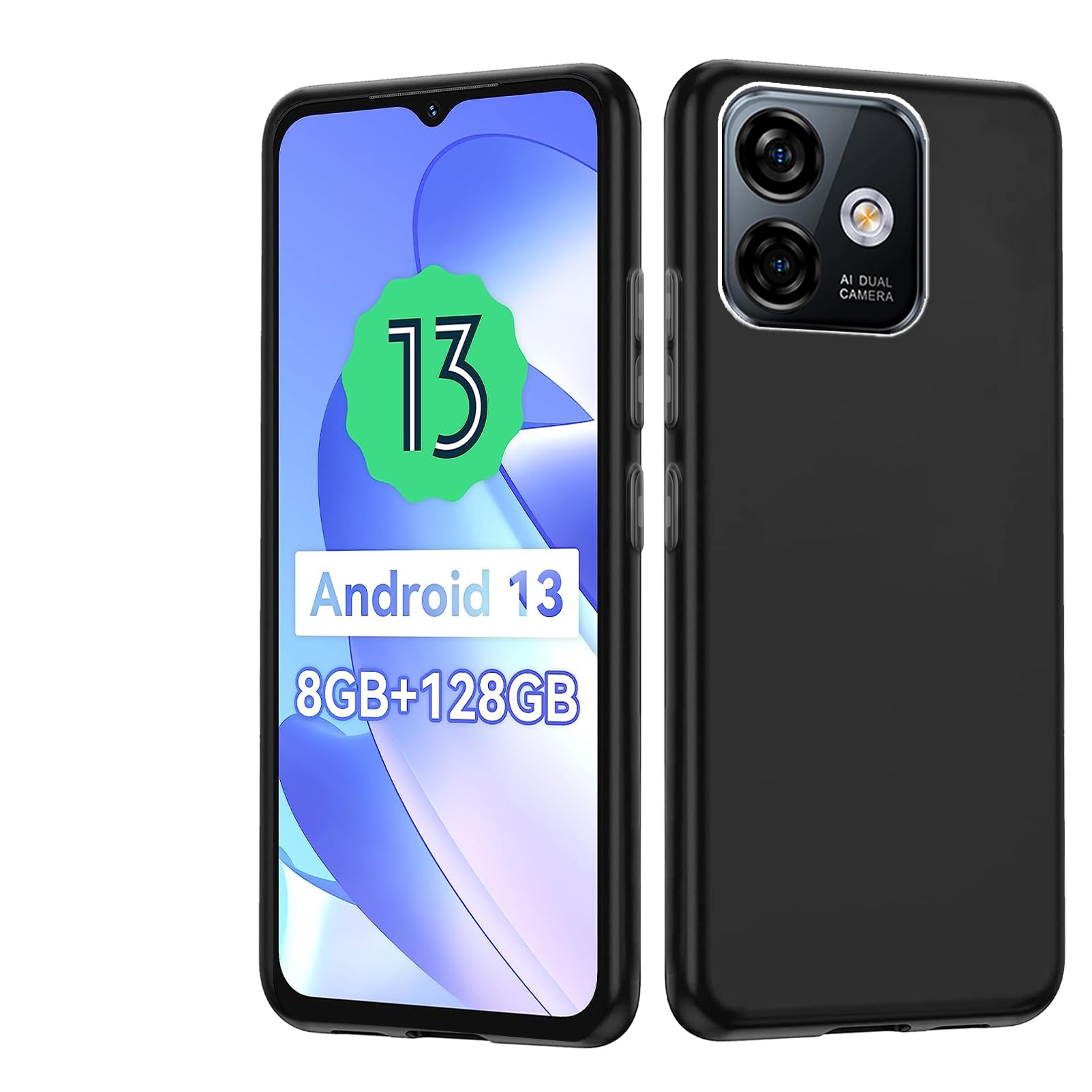 Cover Compatibile per Ulefone Note 16 Pro con 2 Pellicola Vetro