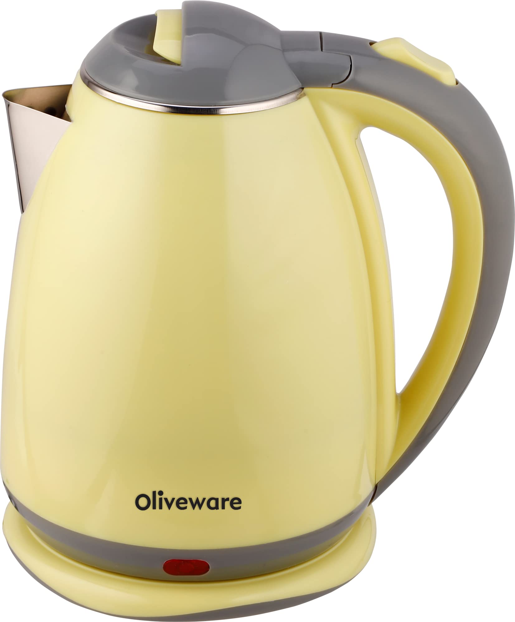 SOPL-OLIVEWARE Elegant Electric Kettle by Oliveware, 1.8 Litre, 360 degree Rotation, Heat Protection Handle, Automatic Power off - (Green, 1800 ml)