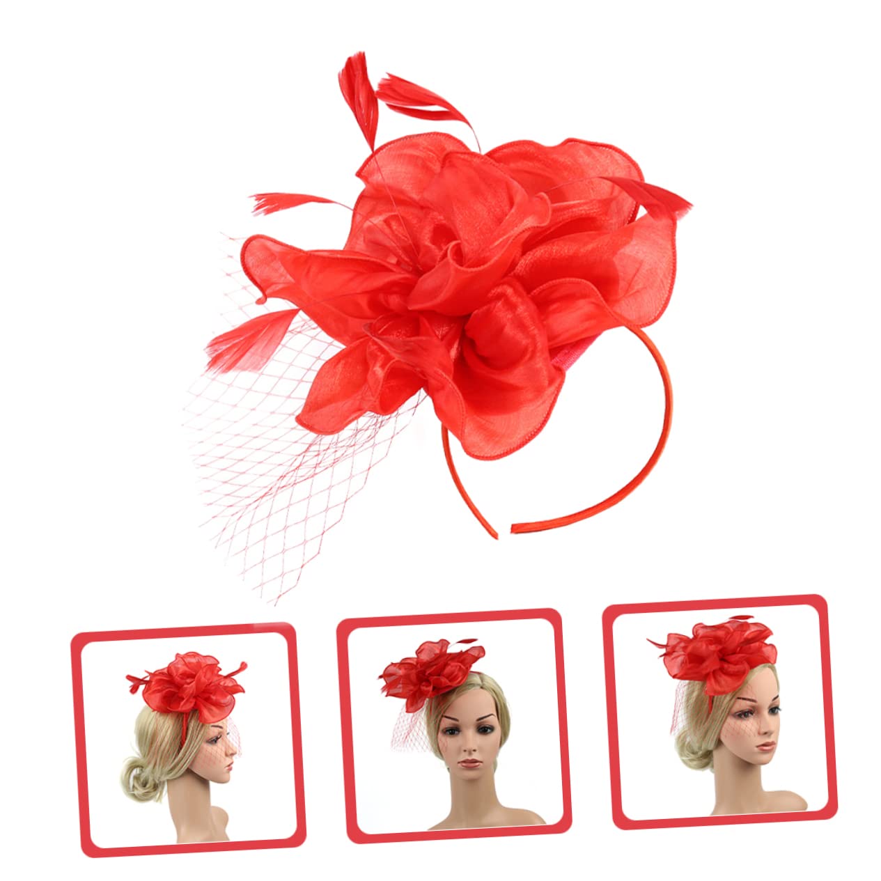 Cappello a molletta con The Ritual Cerimonia Hat Fascinators per Le Donne Tea Party Cappelli Fascinator per Copricapo Affascinante Cappello Fascinator per Tea Party Seta