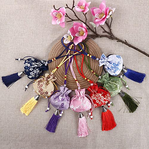 Leadigol 3PCS Bolsas Chinas de Brocado con Cordón miniatura 7