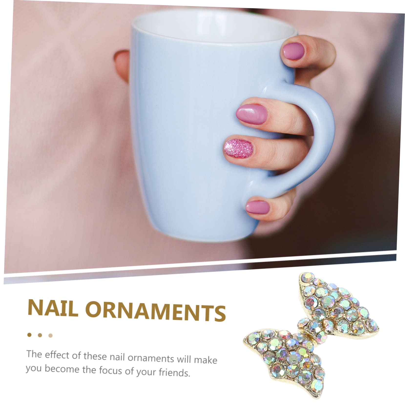 CALLARON 3 Set Decorazioni Unghie Con Accessori Per Nail Art Diy Facili Applicare Su Unghie Naturali E Artificiali E Duraturo Per Condividere Con E Famiglia 10 Pezzi * 3