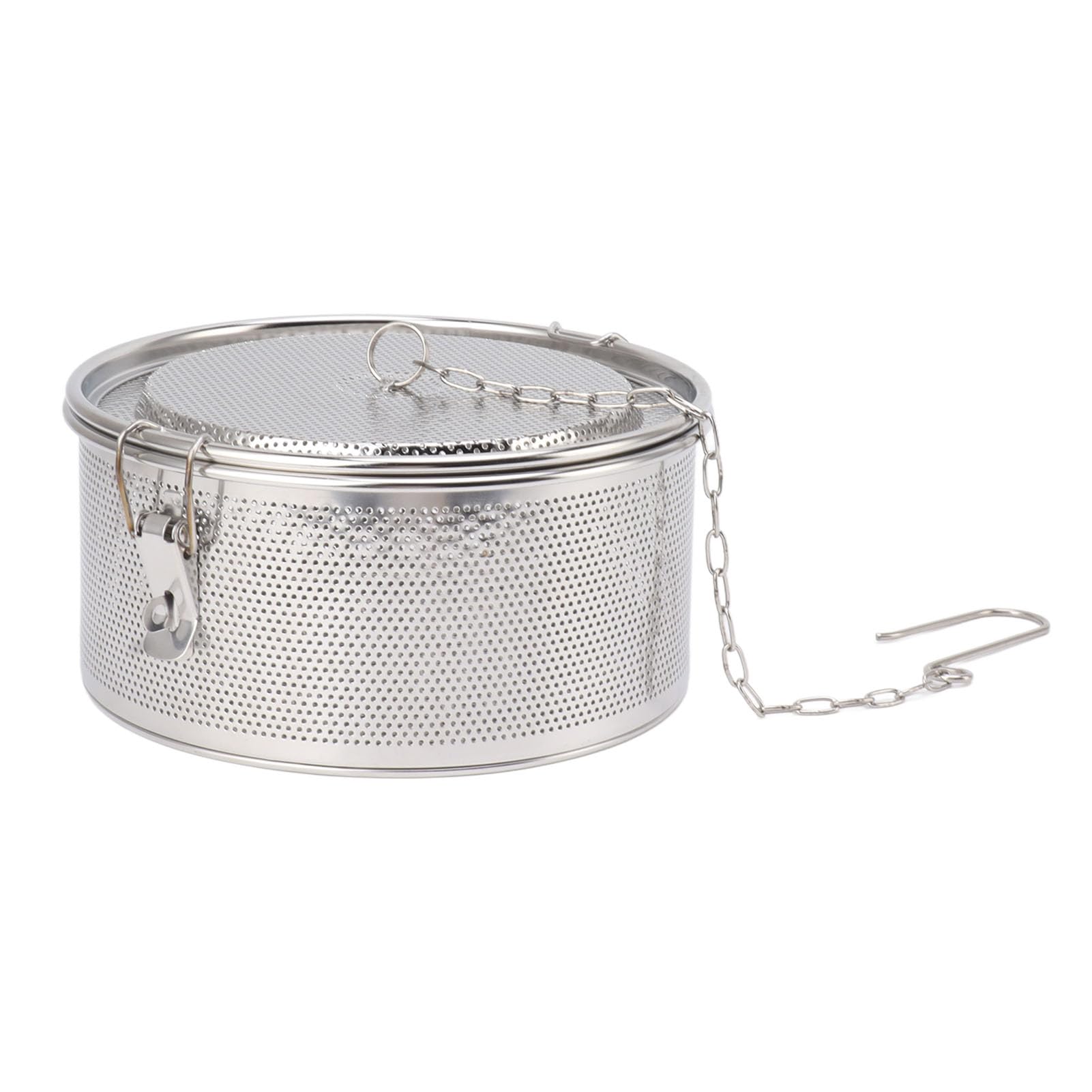 Seasoning Strainer with Hanging Chain, Stainless Steel Spice Filter, Reusable Tea Balls Filter, Soup Seasonings Separation Basket for Home, Kitchen, Restaurant (Diameter