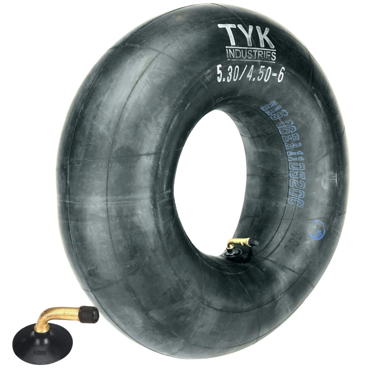 5.30/4.50-6 Go Kart Tire Inner Tubes, 5.30-4.50-6, 145x70-6 Replacement Tubes for Go Kart and Small ATV with TR87 Bent Metal Valve Stems