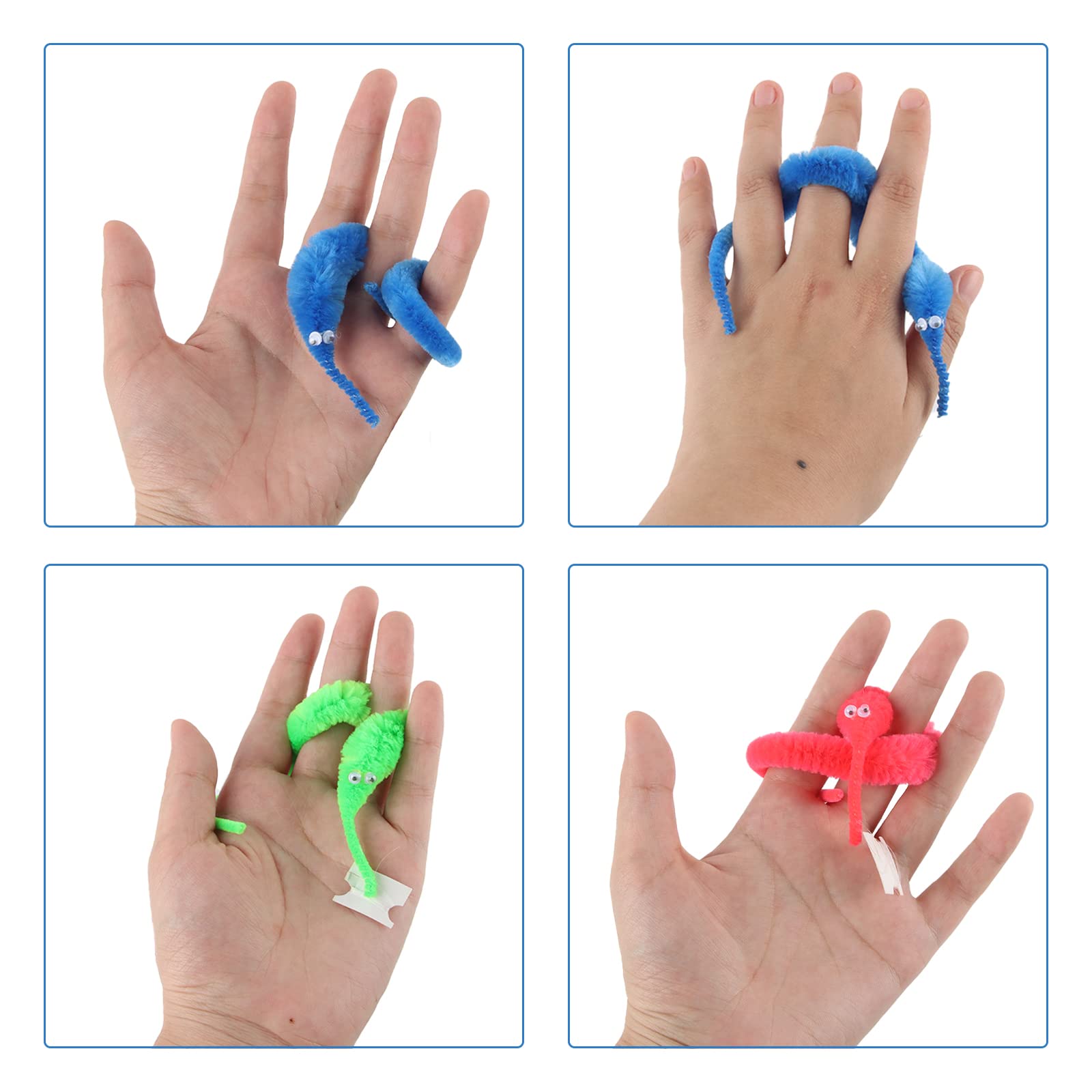 Set De 12 Gusanos Mágicos De Peluche – Juguetes Twisty De Colores Para Niños Y Gatos, Regalo De Cumpleaños Y Fiestas