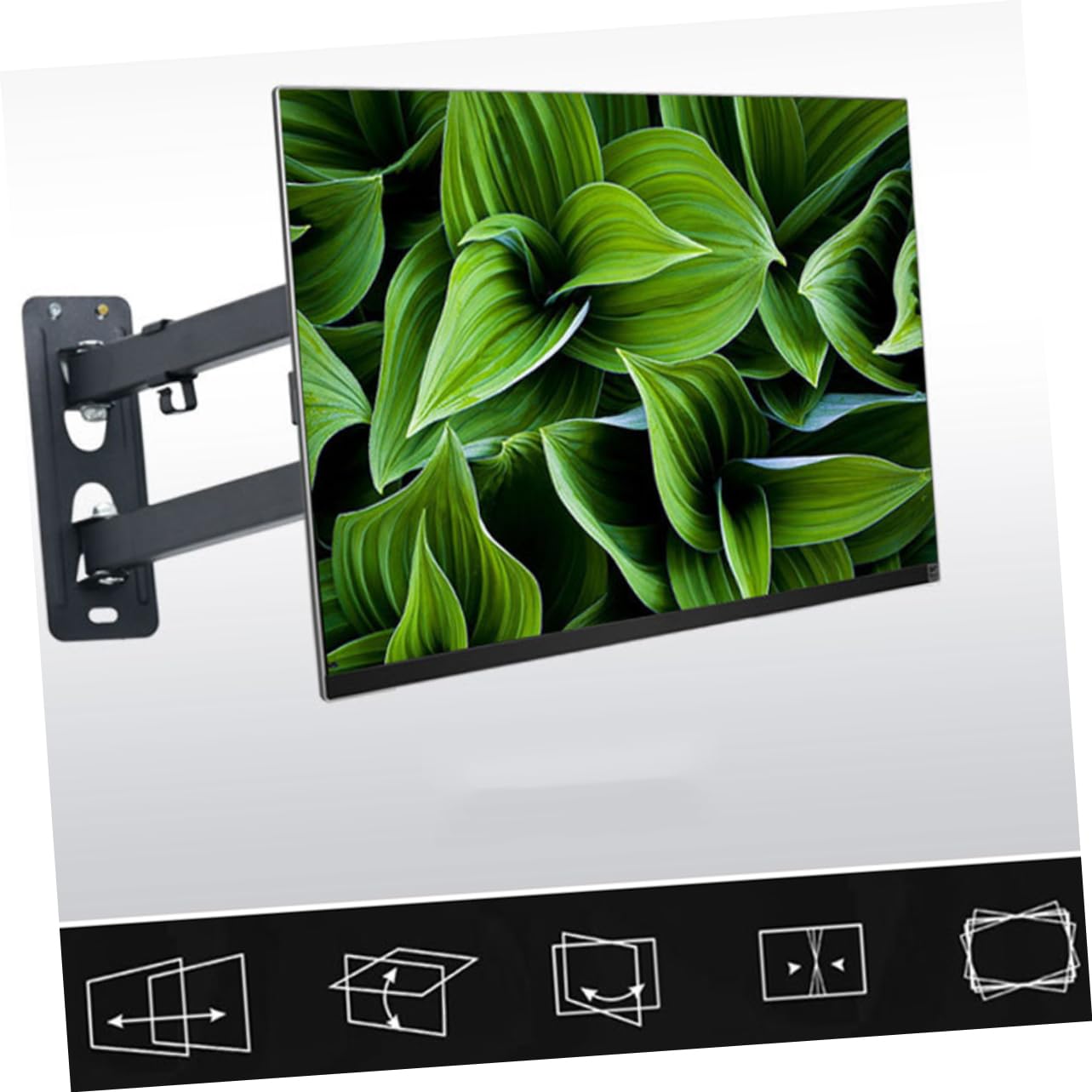Tofficu Supporto Parete Tv Lcd Da Staffa Tv Regolabile Da Parete Kit Di Montaggio Con Livella Bolla Per Uso Domestico