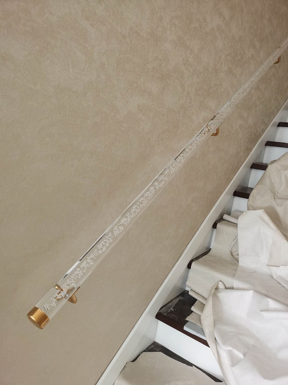 il para interiores Irs - 1 2 3 4 5 6 m antideslizante transparente Cryl ases Clete Kit para peldaños al aire libre paredes (tamaño: 100 cm)