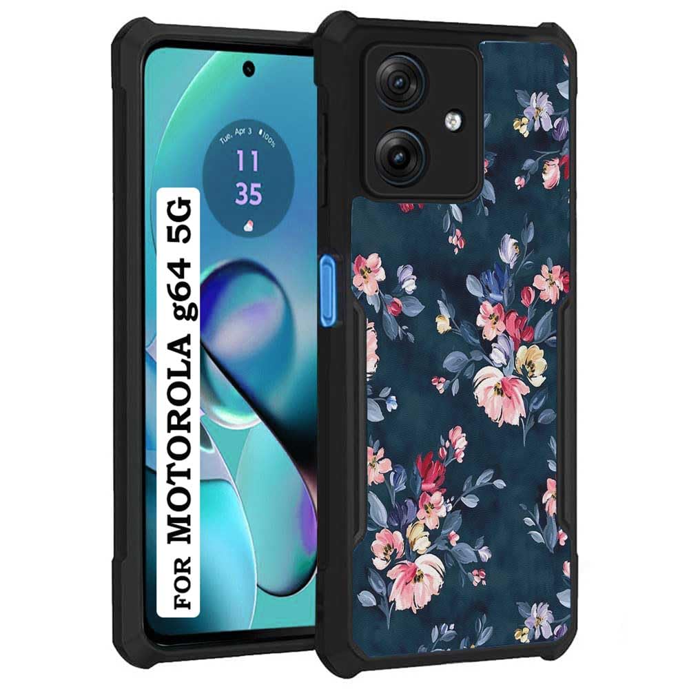 COBERTA Back Cover for Motorola Moto G64 5G Back Cover Case - Blue Floral PT99 D11648 (B0D3HR6PFG) Amazon Price History, Amazon Price Tracker