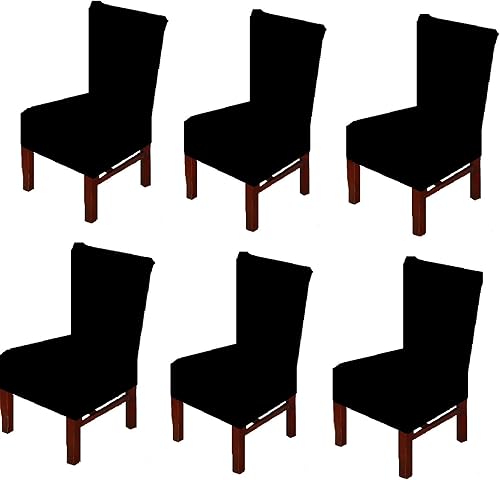 6 fundas para sillas de comedor con estampado estampado extraíble lavable para bodas fiestas ceremonias hoteles