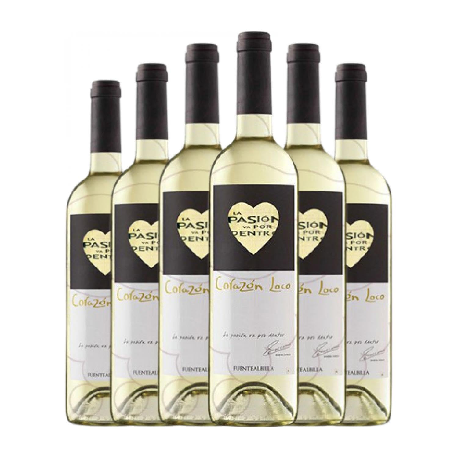 Iniesta Corazón Loco Vino de la Tierra de Castilla Joven 75 cl Vino blanco (Caja de 6 Botellas de 75 cl)