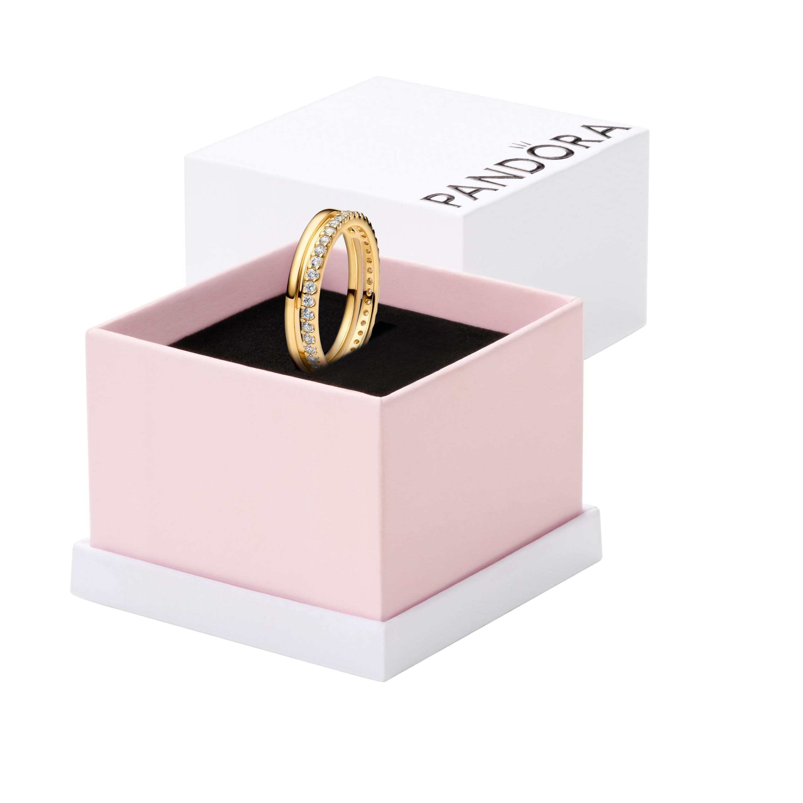 PANDORA Damen-Ring Doppelband Goldfarben 163799C01