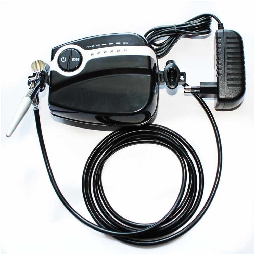 ABEST Portable Airbrush Compressor Makeup System kit 5 Speed with Single Action Airbrush