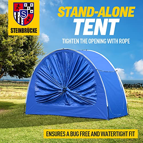 Universal Suv Camping Tent With Large Awning, Waterproof Car Tent, Up To 4-Person Sleeping Capacity Camping Accessories, Easy Setup For Backpacking Traveling Hiking Outdoors (Blue) #TOP5