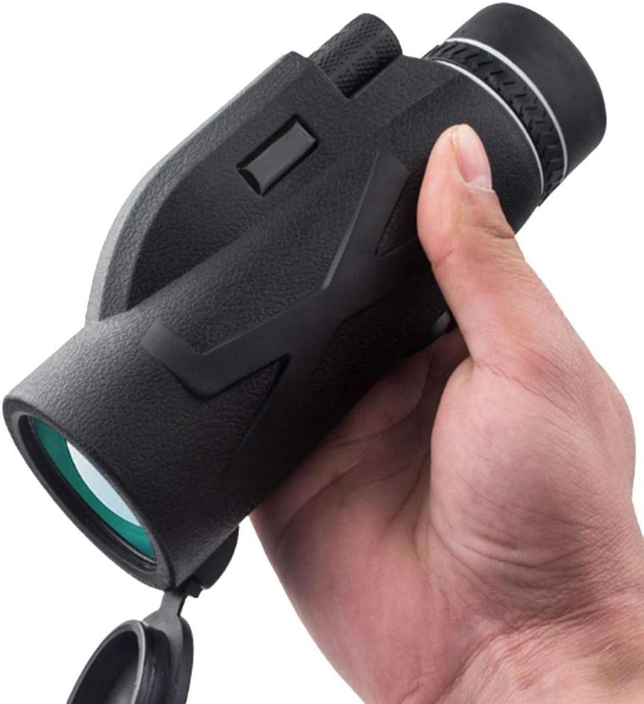 Monocular Telescope 80x100 High Definition Telescope Night Vision Monocular Waterproof Telescope Clear Telescopes with Compass, Smartphone Holder, Tripod for Bird Watching, Hiking, Camping, Concerts