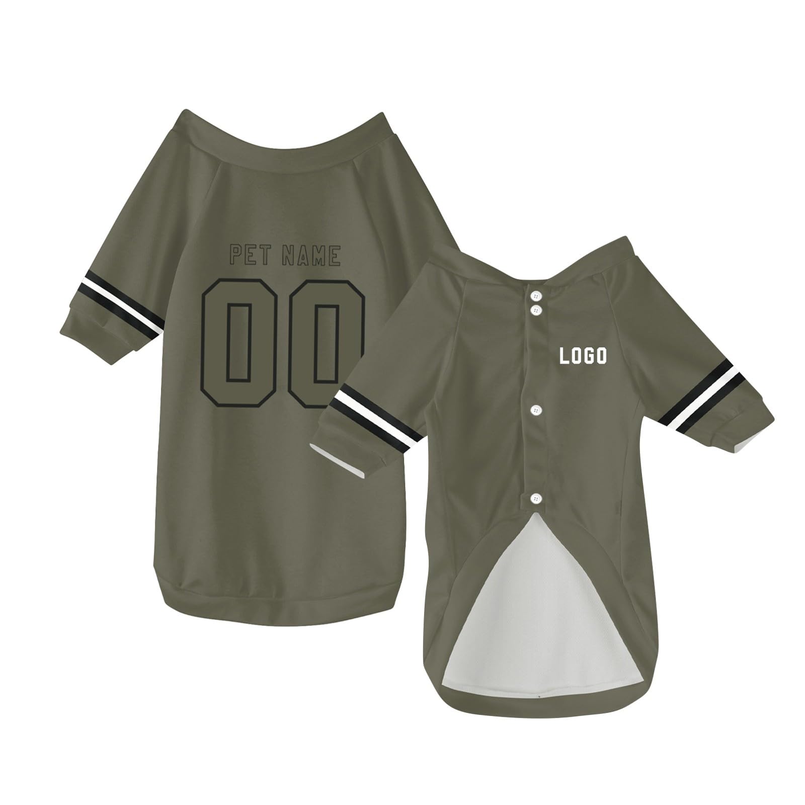 Personalized Dog Clothes Customizable Pet Football Jersey with Number Name Logo Breathable Dog Vest Short Sleeve for Large Medium Small Dogs and Cats — image 1