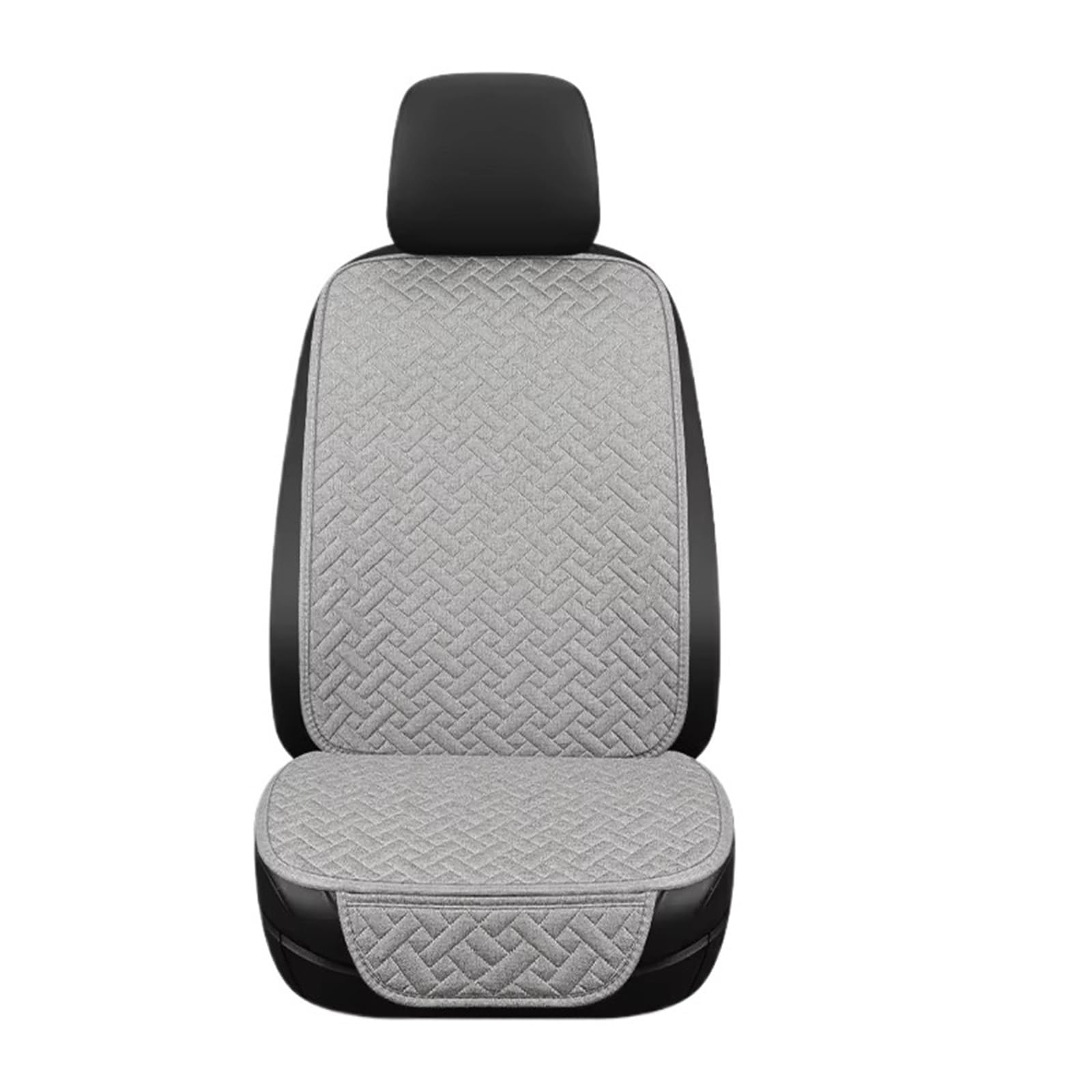 Car Seat Covers Full Set Compatible With General For Motors Four Seasons Seats Cushion Breathable Linen Set Backrest Five Seats Easy To Install(Gray)