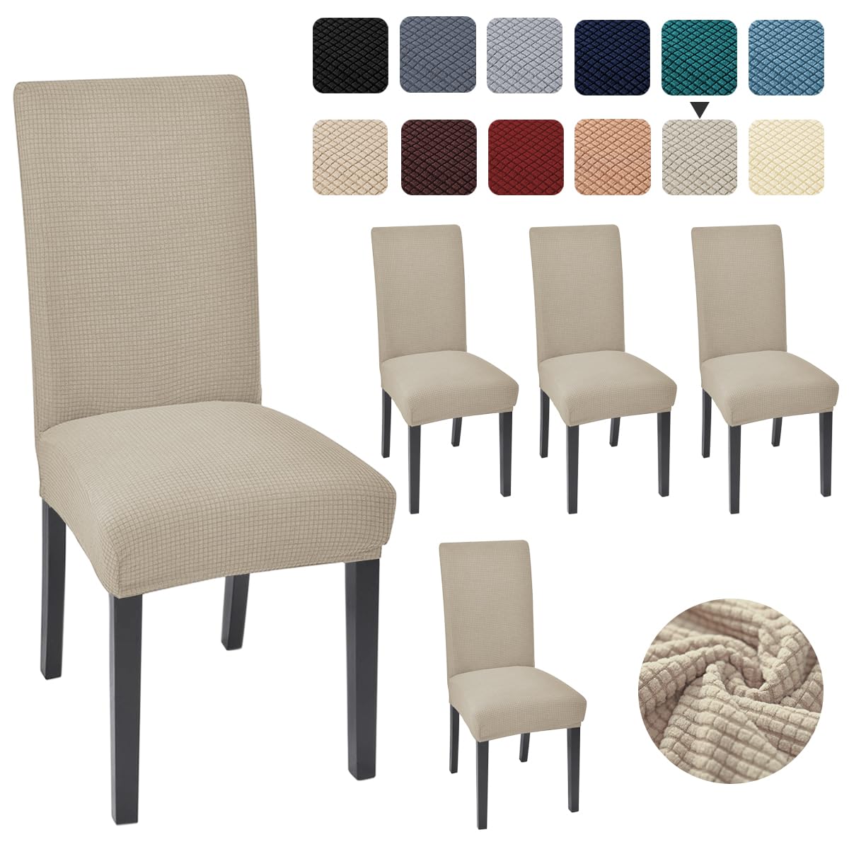 aertiavty chair covers for dining room set of 4 kitchen chair covers, dining room chair covers chair slipcover parsons chair covers, taupe