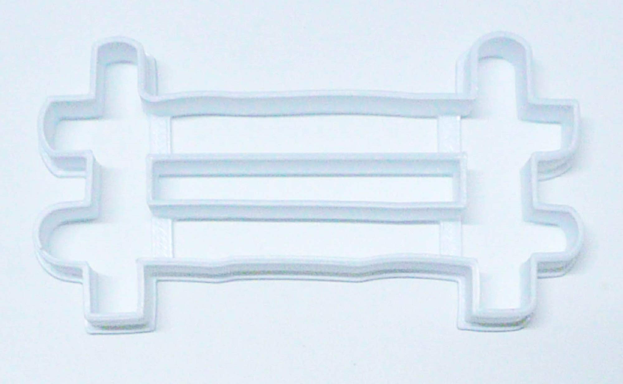 FENCE OUTLINE FENCING PANEL WOODEN PICKET GARDEN YARD HOME FARM SPECIAL OCCASION COOKIE CUTTER BAKING TOOL 3D PRINTED MADE IN USA PR2974