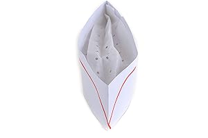 Chef Toque Hat - Disposable White Paper, One Size Fits All