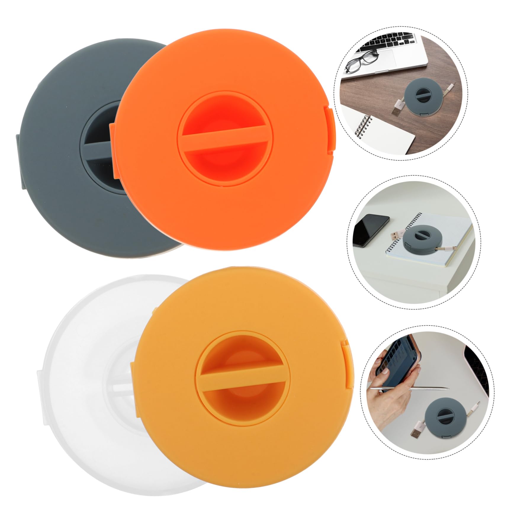 OSALADI 20piezas Organizador De Cables Enrollador De Cables Portátil Soporte para Auriculares y Cargadores Diseño Compacto para Oficina y Viajes