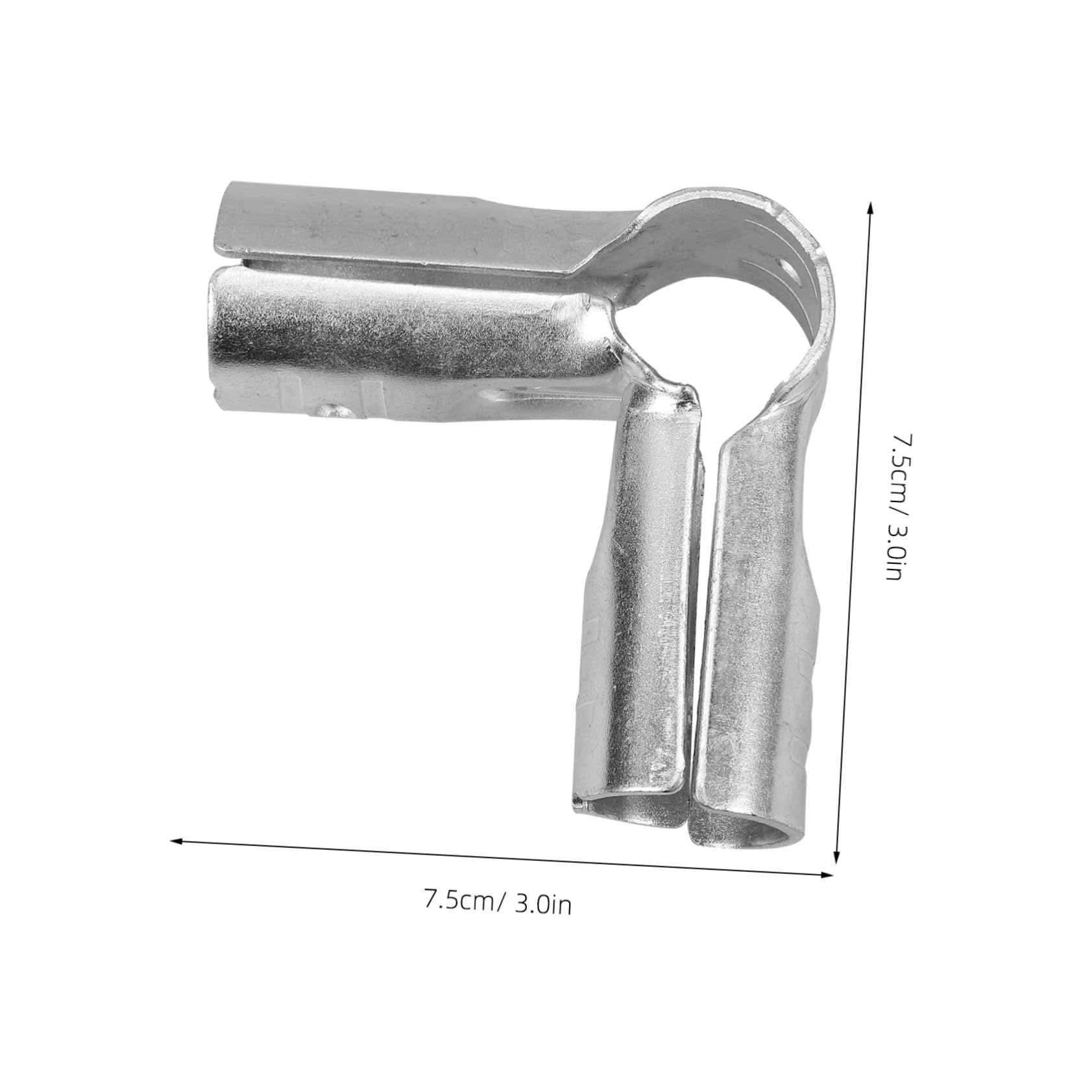 25mm Edelstahl Rohrverbinder 4 Stück 90 Grad Eckverbinder für Kettenzaun | Silber, für Selbstgemacht Projekte und Kleiderständer, Stabile Verbindung, Einfache Montage