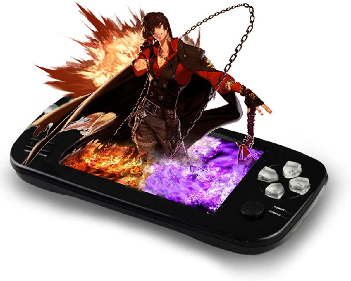 Console di Gioco Portatile, Lettore di Giochi Portatile Integrato in 3000 Giochi, Schermo da 4,3 Pollici Che Supporta L'uscita TV, Regalo di Natale per Bambini