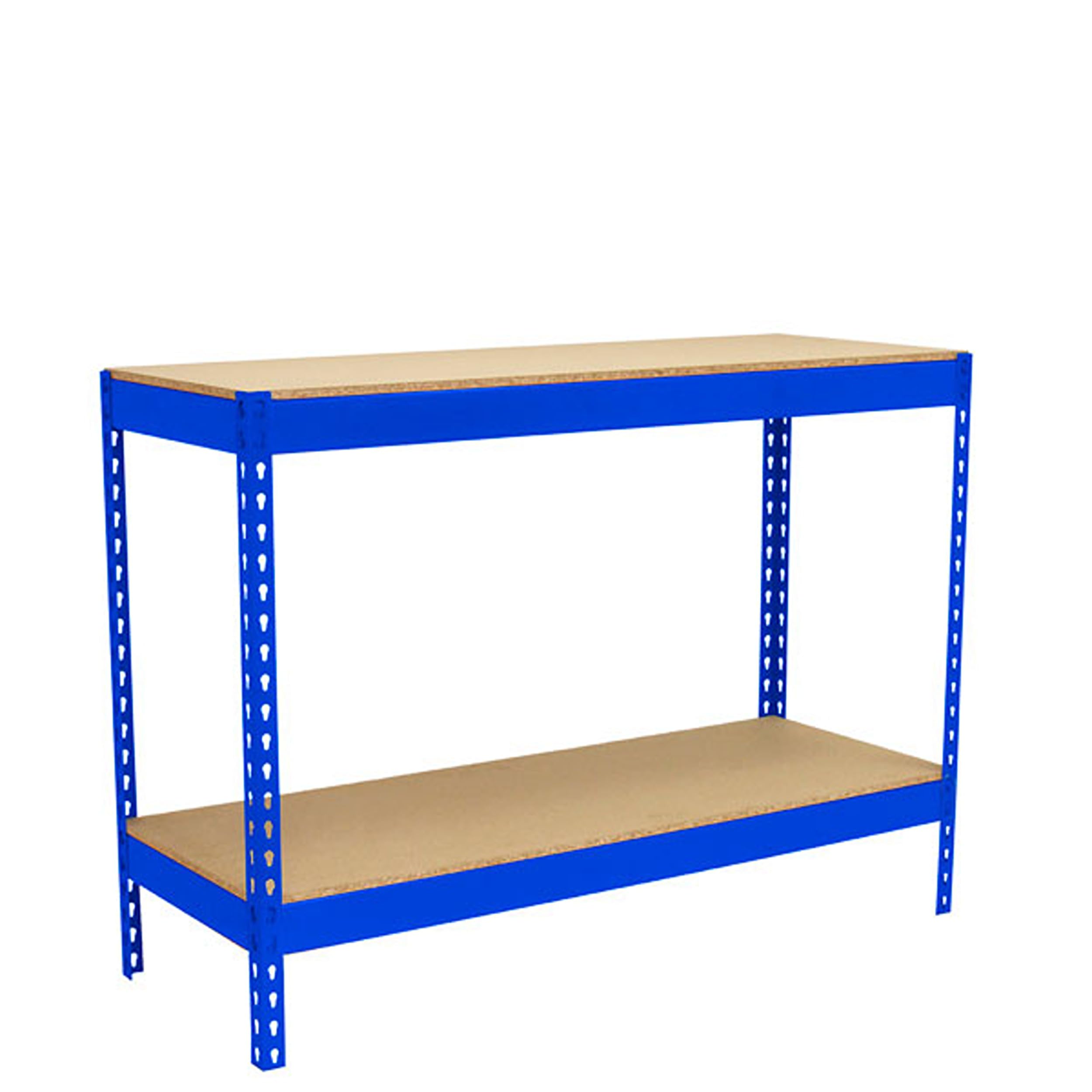 Simon Rack Banco de Trabajo Taller 1500x900 mm - BT Basic | Capacidad Carga 400 kg, Montaje sistema clic, Pintura anticorrosión, Azul