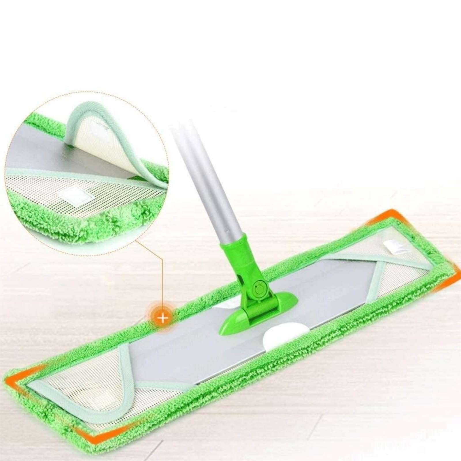 Mopas de Limpieza Suelos Fregona para Pisos De Madera Dura, Giratoria 360°, con Mango Extendido De Aluminio, Reutilizable Mopa Fregona