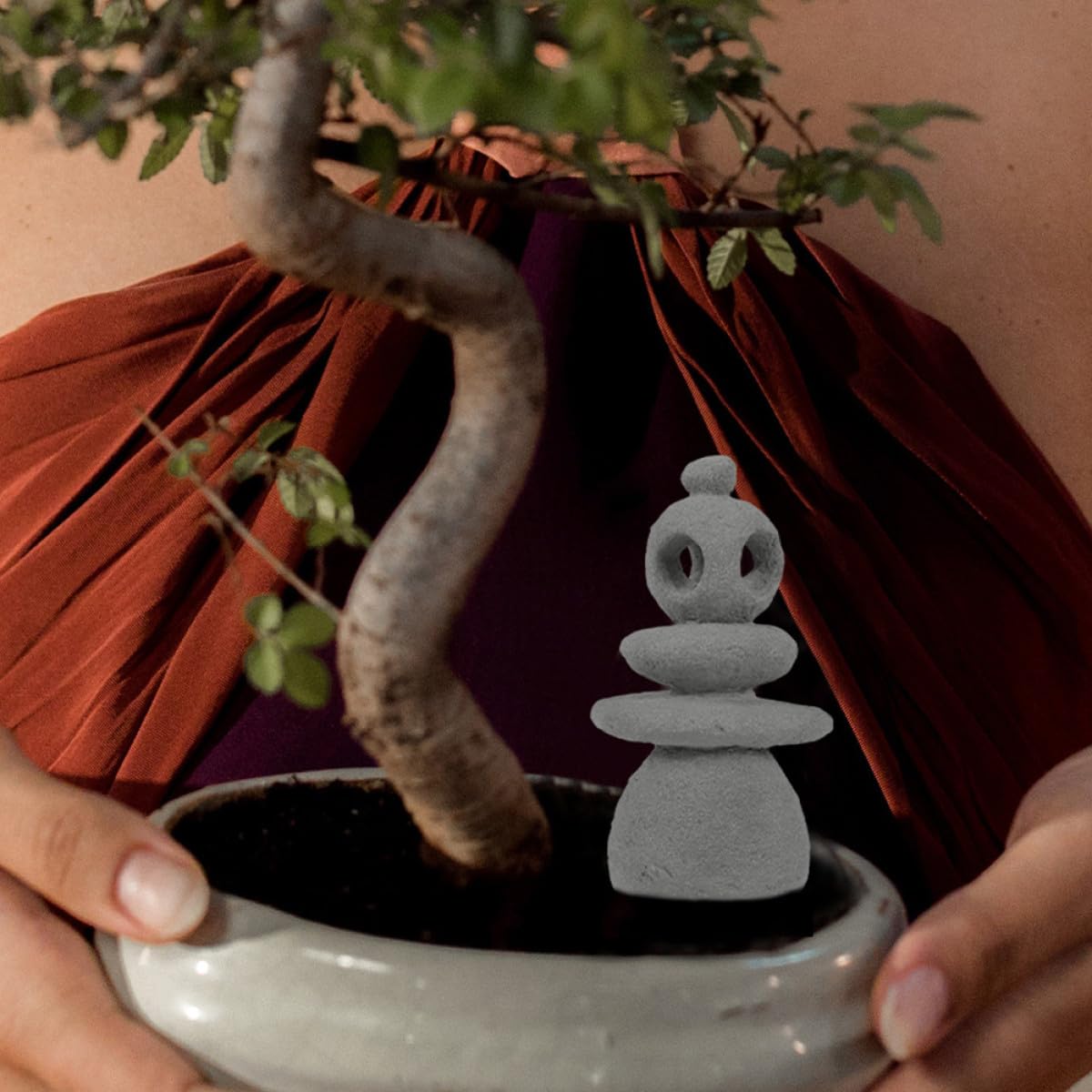 SHERCHPRY Zen Steine Kreative Steinskulpturen aus Stein mit Lebensechtem Design 3 Stück Praktische Gartendekoration für und Aquarium für Entspannendes Yoga Zubehör