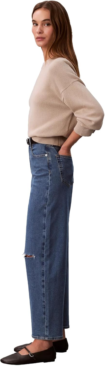 Calvin Klein Womens Barrel Fit Jeans - Image 5