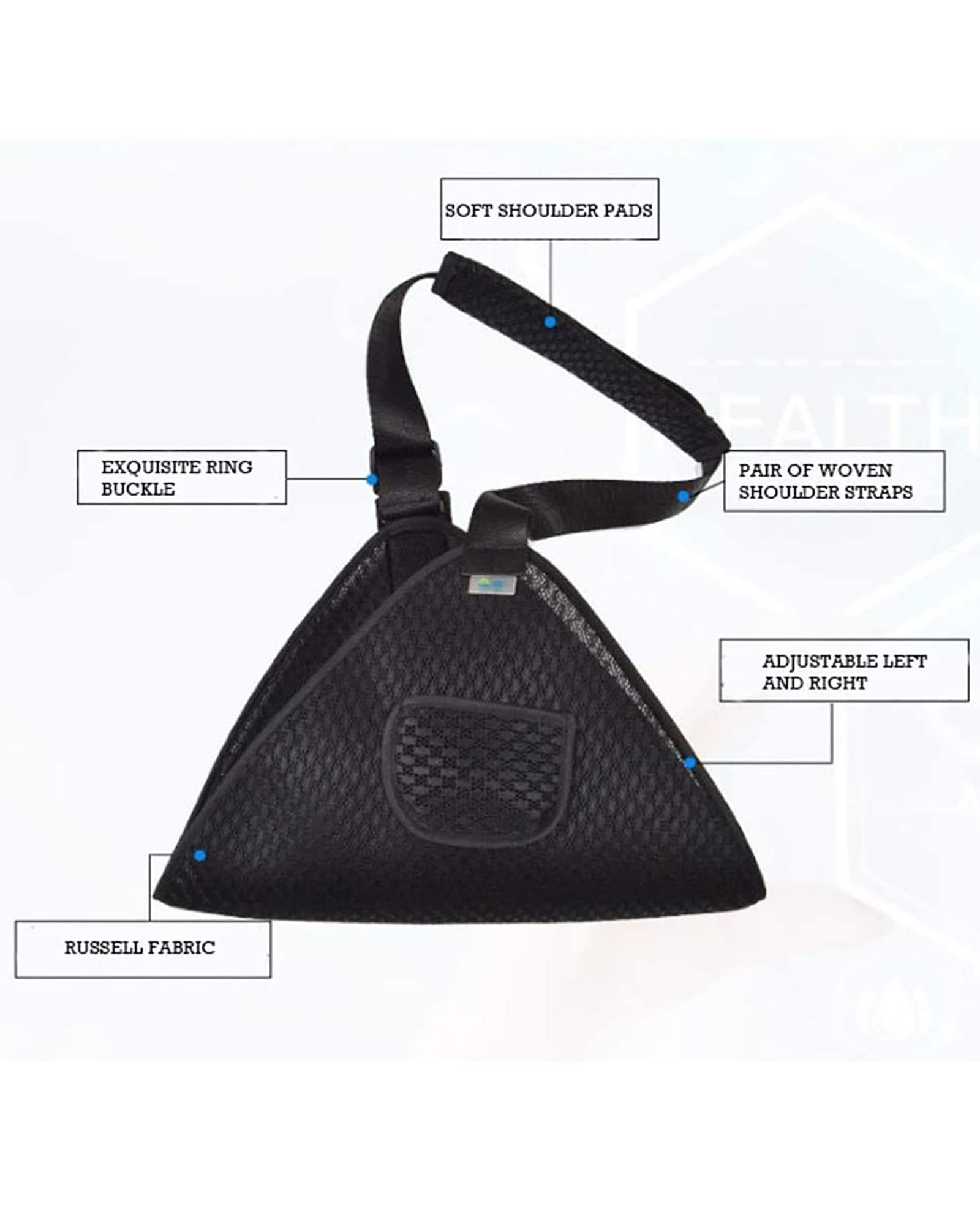 Soporte universal para brazo, correa triangular, bufanda, clavícula, eslinga para muñeca, estabilizador inmovilizador ajustable para fracturas rotas