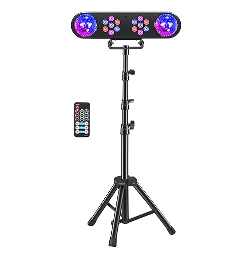 DJ Party Lights with Stand,Party Bar Light, Rotating Ball Disco