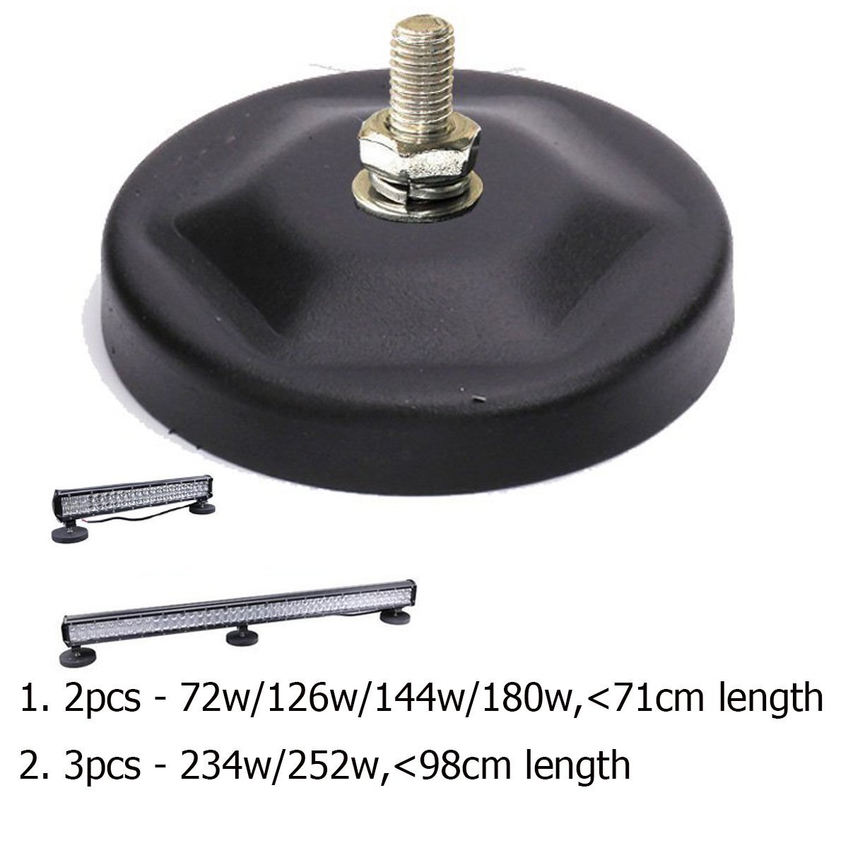 Supports De Montage Magnétiques Pour Barre LED - Universel, Sans Perçage, Rotation 360°, Acier Inoxydable - 5
