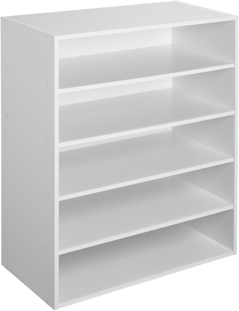 ClosetMaid 1565 Stackable 5-Shelf Organizer, White