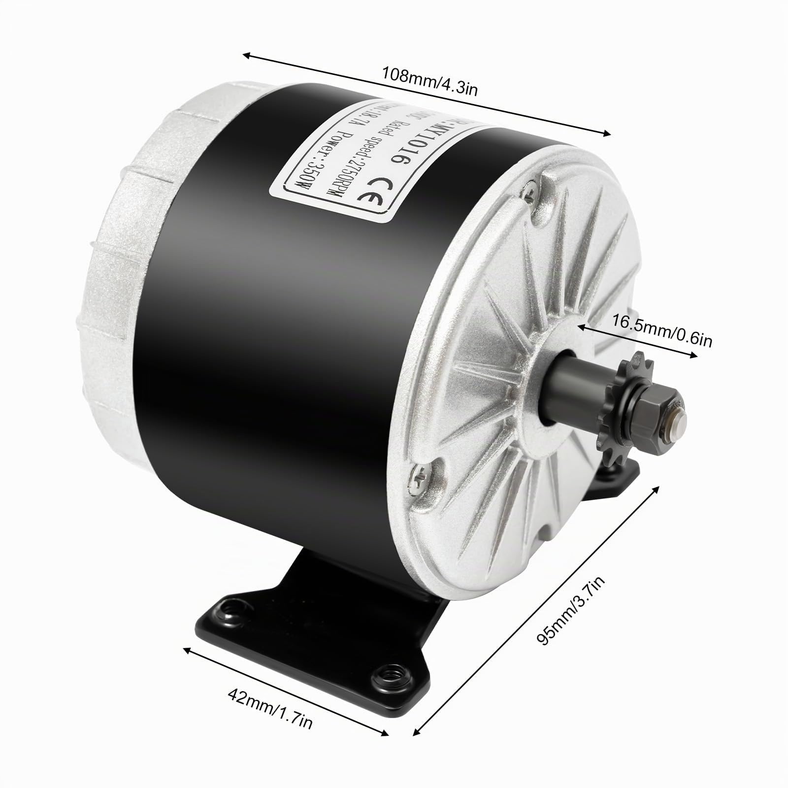 Générateur magnétique permanent, moteur à aimant permanent CC 24 V, turbine éolienne modifiée pour vélo 350 W