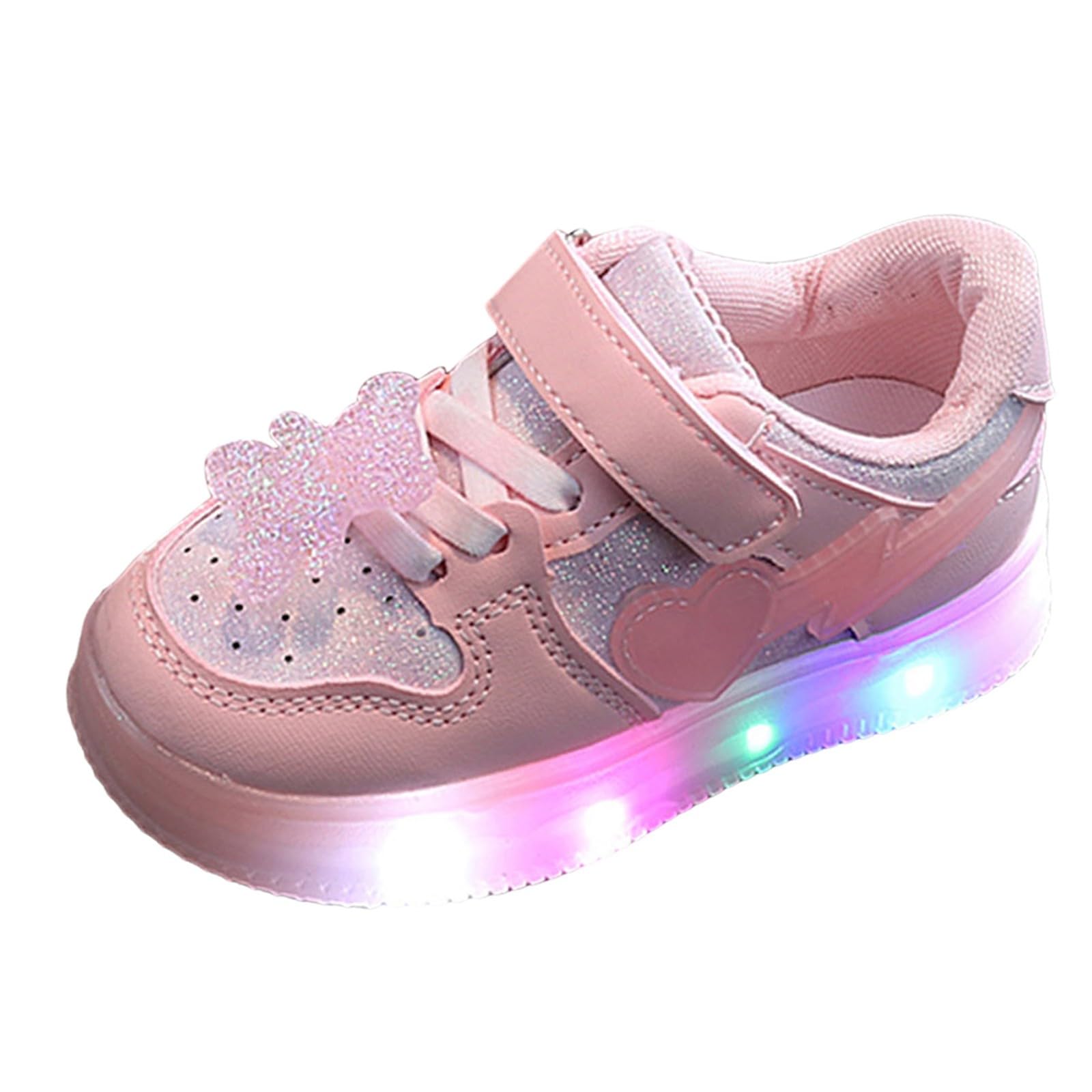 Bambas Niña Luces Running con Led Brillantes Goma Antideslizante Estampado