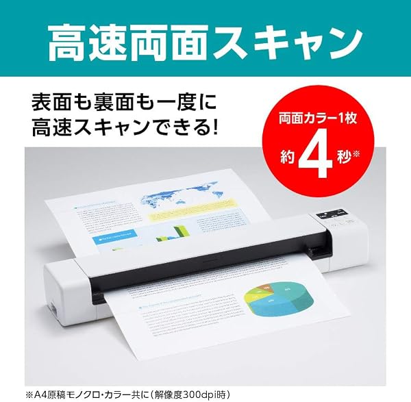ドキュメントスキャナー MDS-940DW (モバイルスタイル/両面スキャン/無線LAN/スマホ接続) - 2