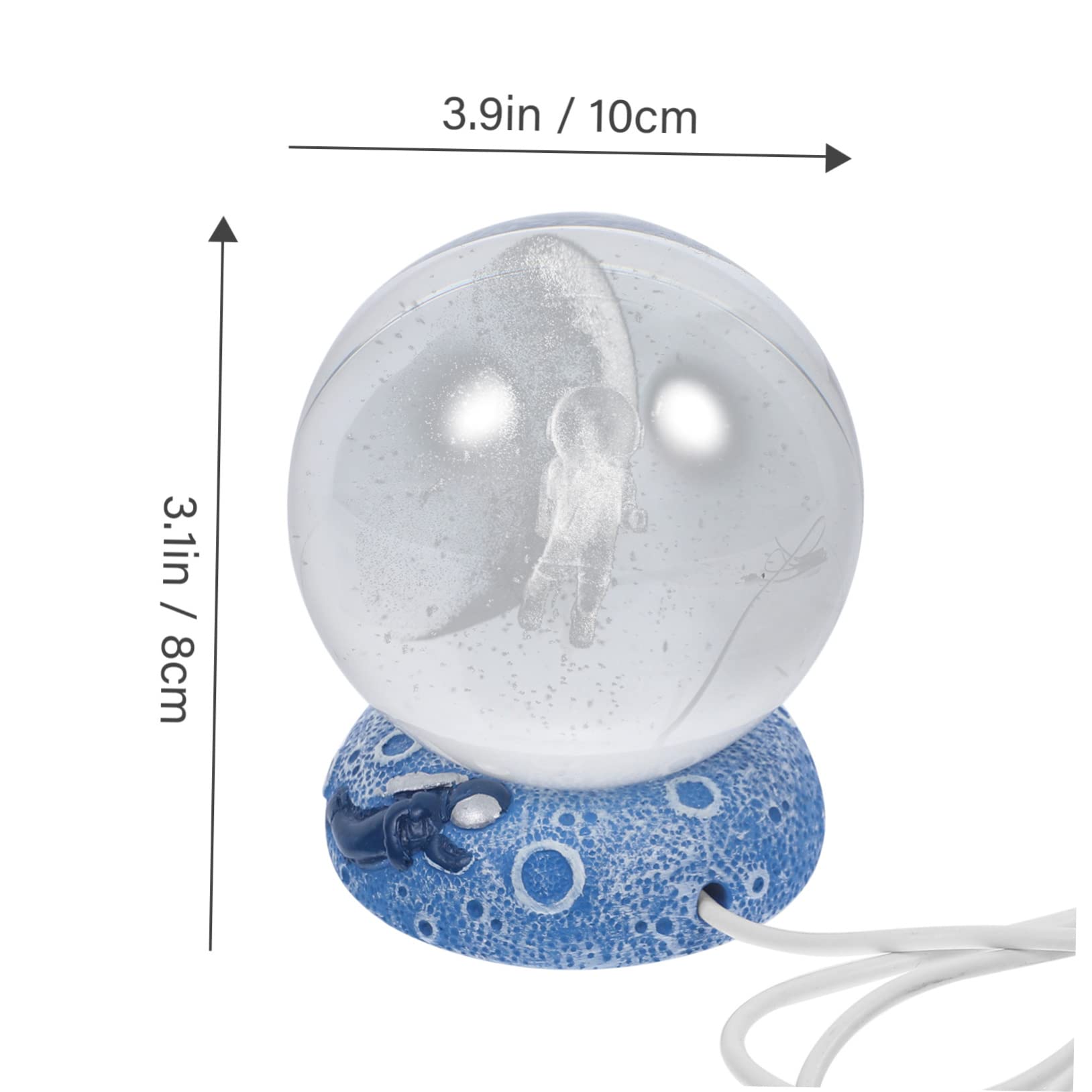 Homoyoyo Led Crystal Ball Night Lamp Crystal Ball Statue Home Decor Boys and Girls' Room Night Light