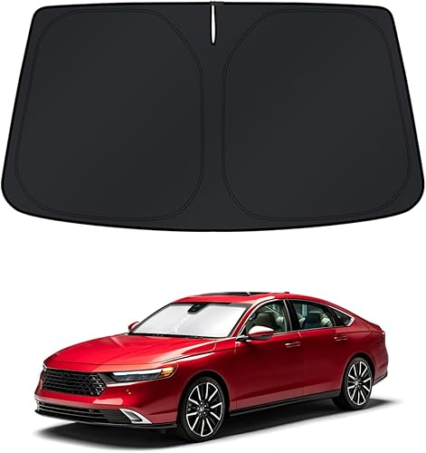 KUST Parasol para parabrisas para Honda Accord 2018-2024 2025 2026, accesorios de ventana de 4 capas, protector solar plegable, bloquea los rayos